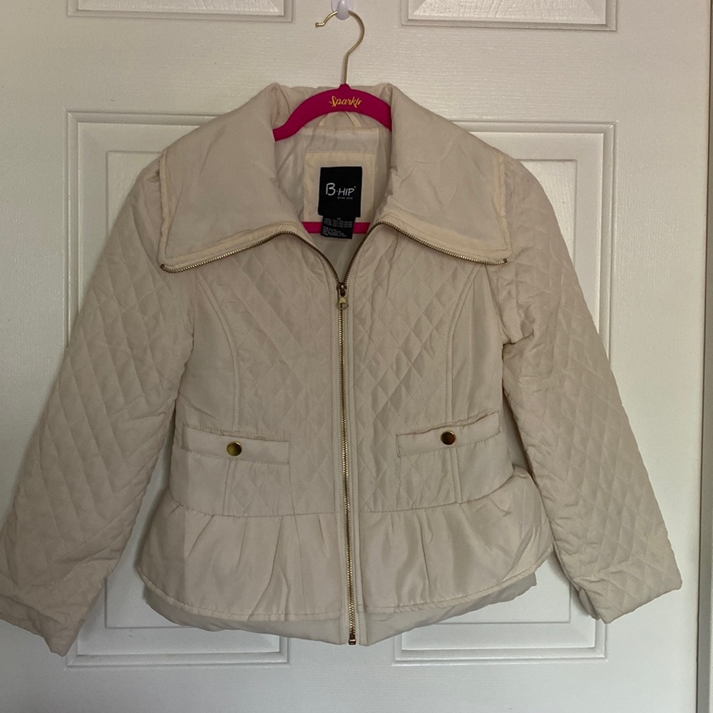 B-Hip girls cream winter jacket.